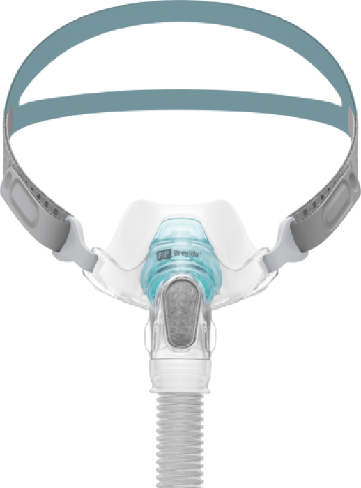 Brevida Nasal Pillow Mask with Headgear Front View